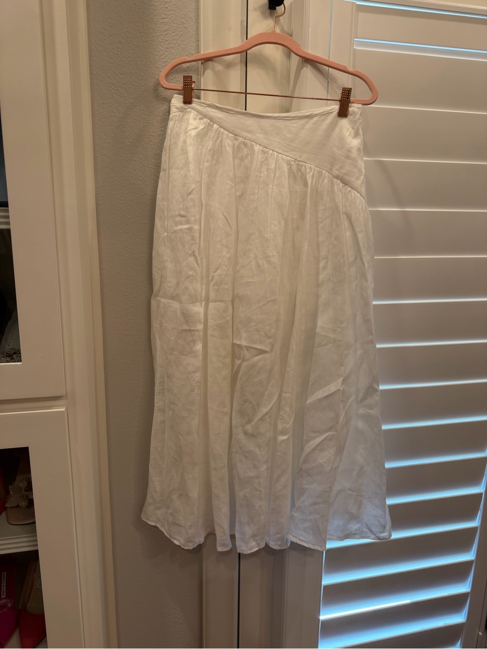 Zimmermann linen maxi White A-Line skirt. Size 1 (US 4/6).
